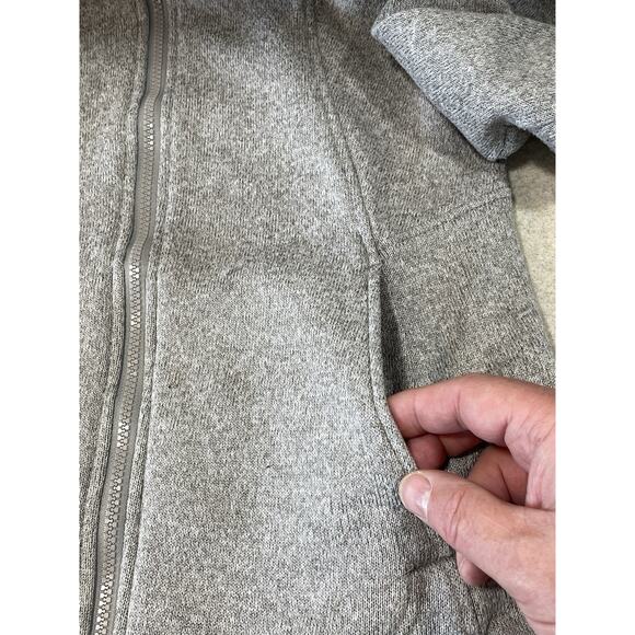Eddie Bauer Women’s Size Medium Gray Full Zip Pockets Fleece Athletic Jacket - Picture 11 of 14